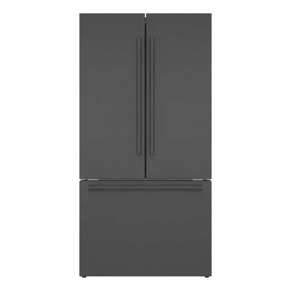 Bosch 800 Series, French Door Bottom freezer, multi door, 36'', Black inox-antifingerp