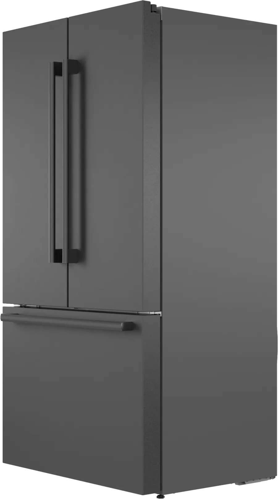 Bosch 800 Series, French Door Bottom freezer, multi door, 36'', Black inox-antifingerp