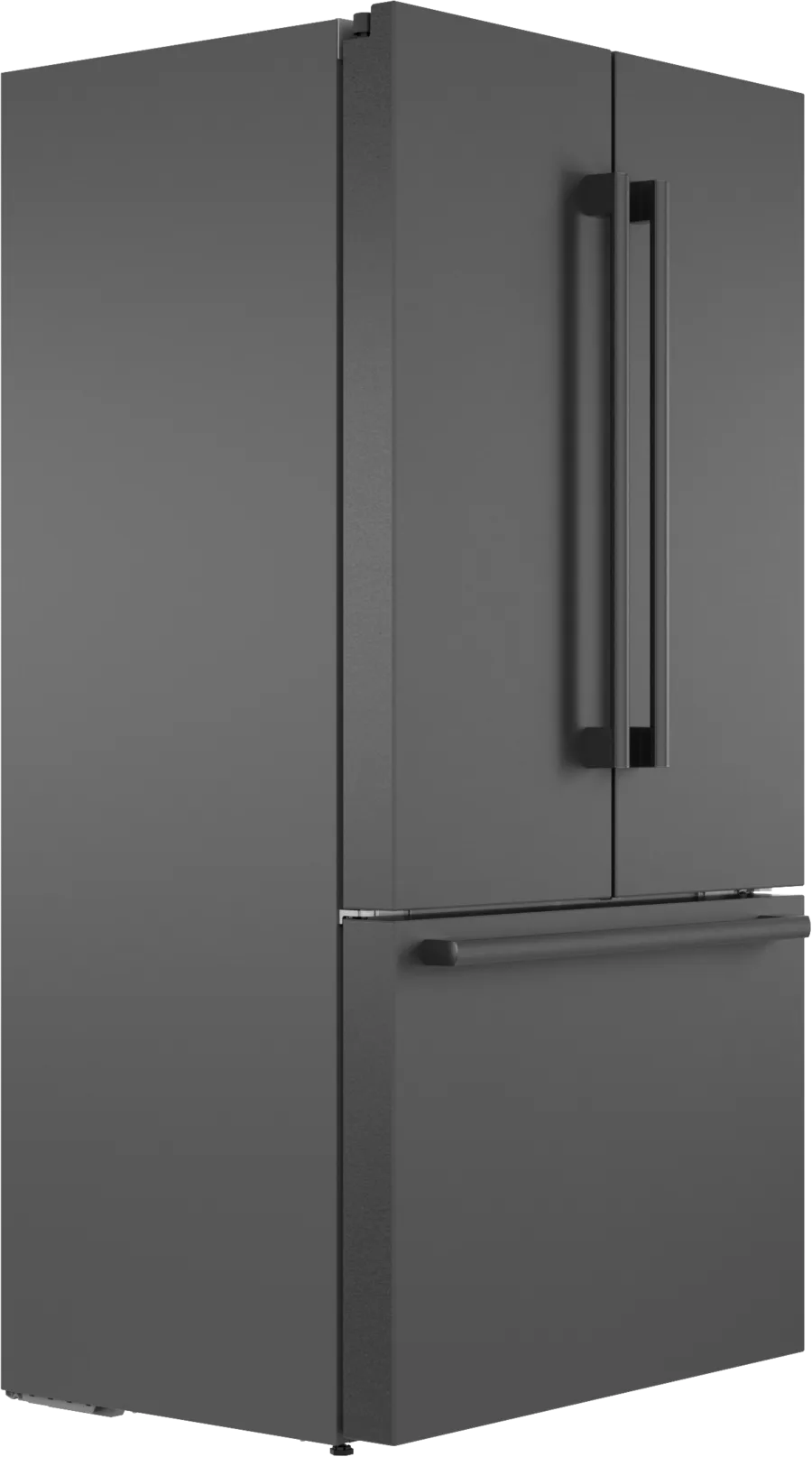 Bosch 800 Series, French Door Bottom freezer, multi door, 36'', Black inox-antifingerp