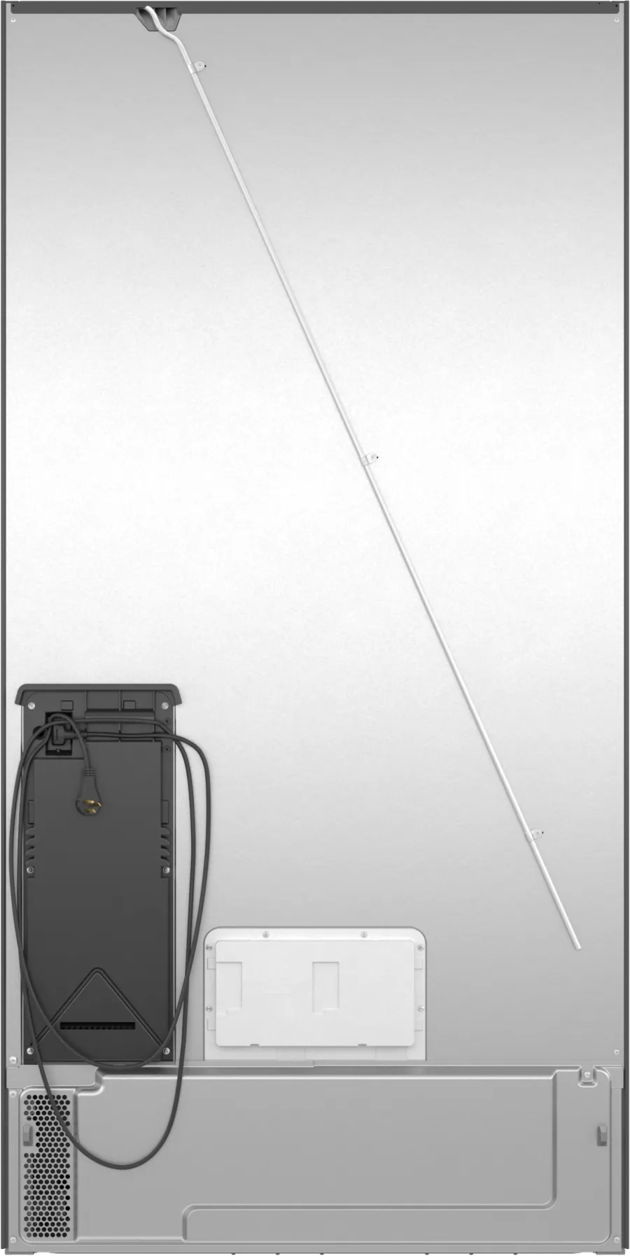 Bosch 800 Series, French Door Bottom freezer, multi door, 36'', Black inox-antifingerp