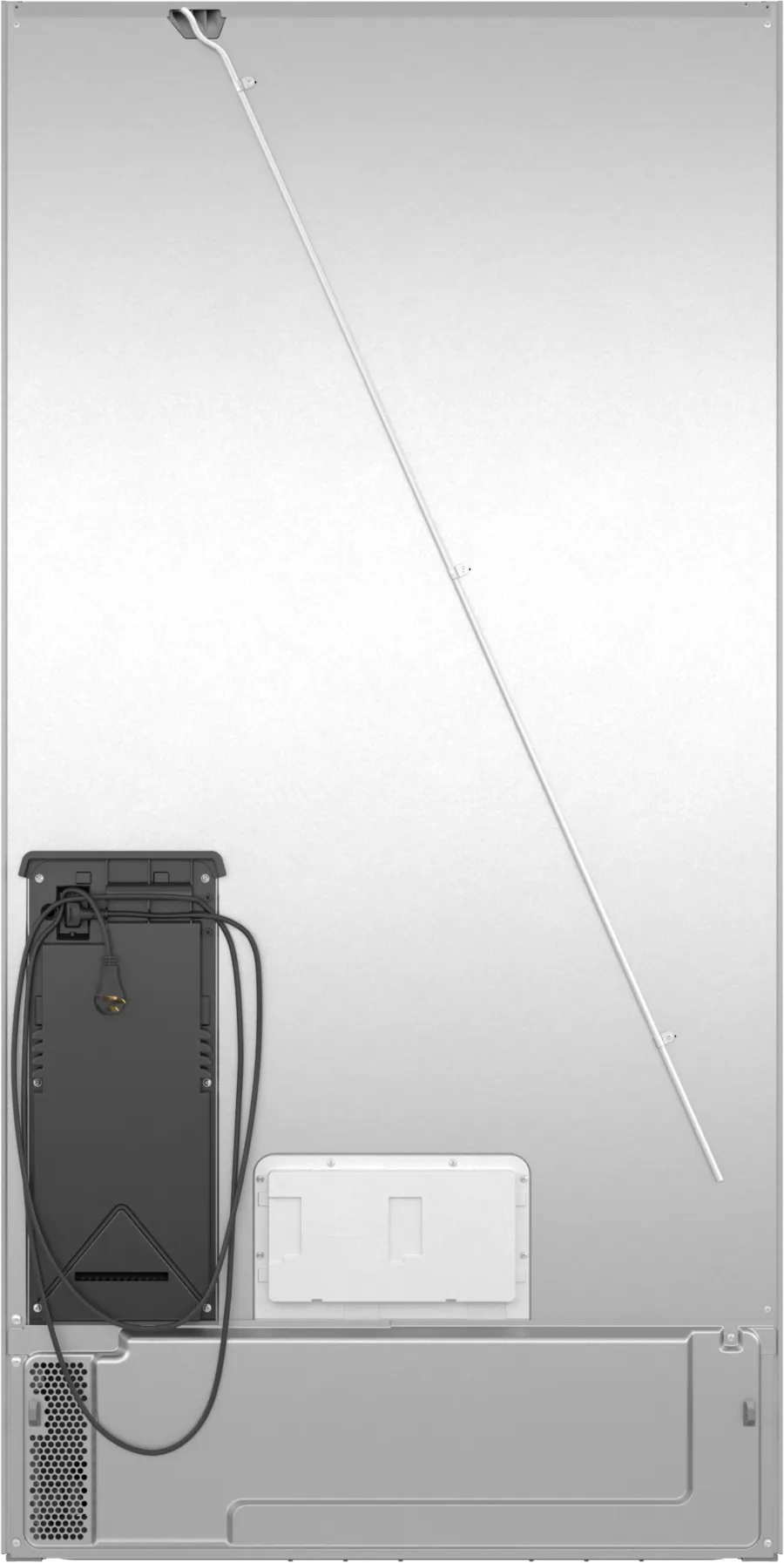 Bosch 800 Series, French Door Bottom freezer, multi door, 36'', Brushed steel (with an