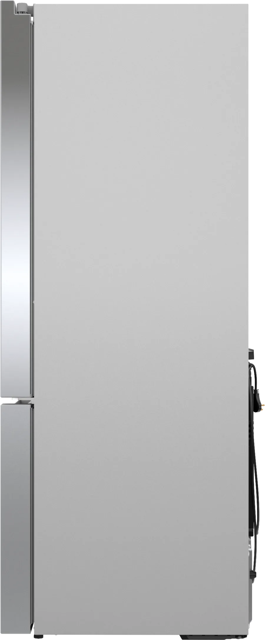 Bosch 800 Series, French Door Bottom freezer, multi door, 36'', Brushed steel (with an