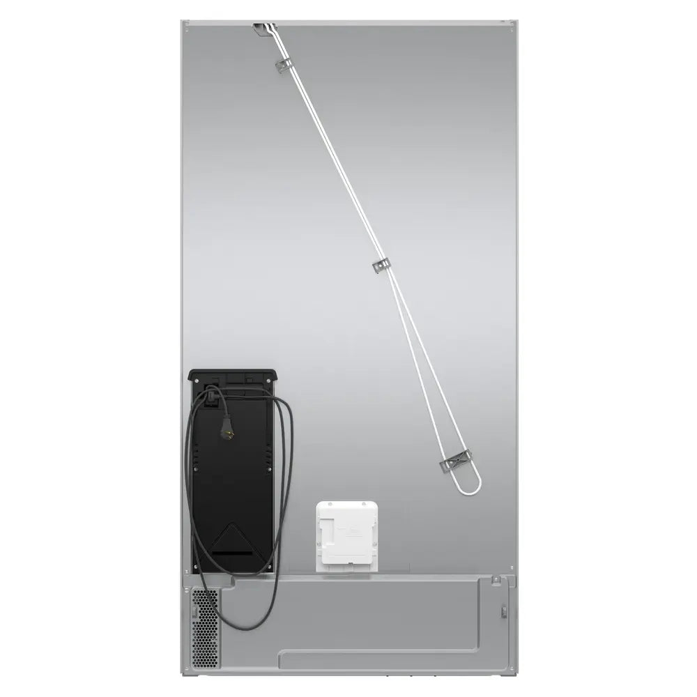 Bosch 100 Series, French Door Bottom freezer, multi door, 36'', Brushed steel (with an