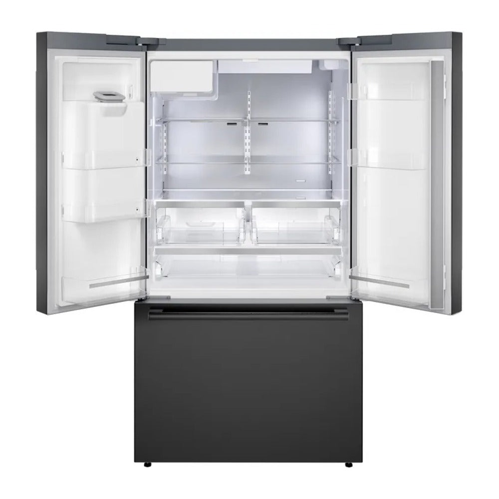 Bosch 500 Series, French Door Bottom freezer, multi door, 36'', Black inox-antifingerp
