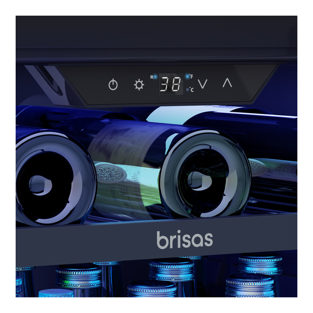 Zephyr Brisas 24 in. 8-Bottle and 112-Can Single Zone Beverage Cooler