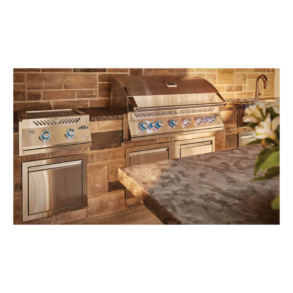 Napoleon Built-in 700 Series Dual Infrared Burner with Stainless Steel Cover , Propane, S