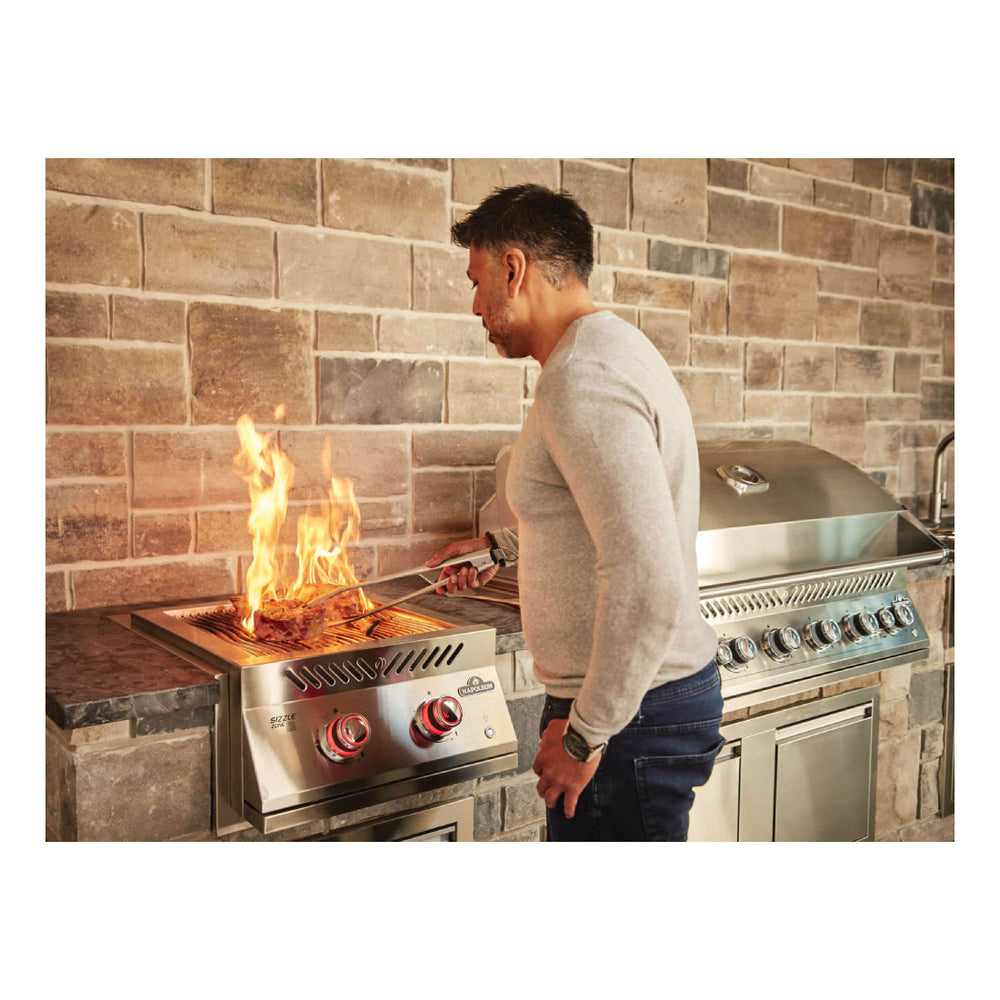 Napoleon Built-in 700 Series Dual Infrared Burner with Stainless Steel Cover , Propane, S