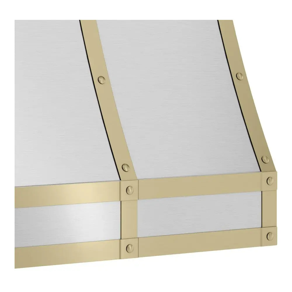 Zephyr Forte Hood Banding Kit, 36in, Satin Gold Finish