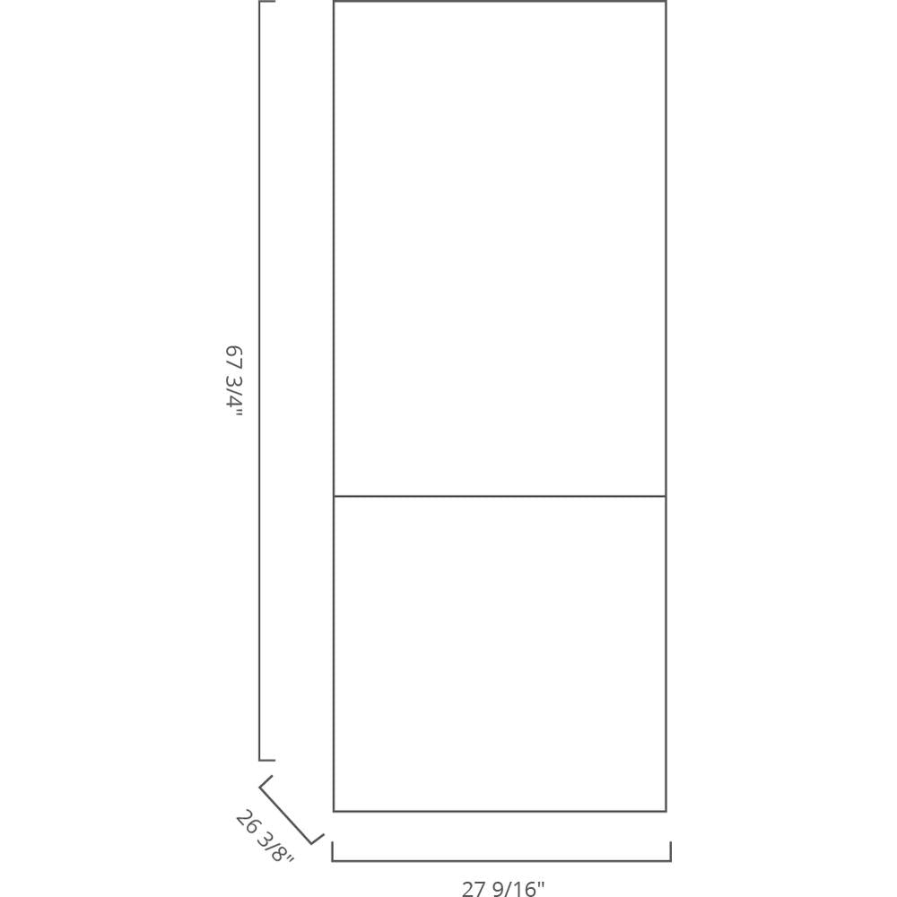 Blomberg 28" Counter-Depth Bottom Freezer Refrigerator, Pocket Handle, ENERGY STAR®