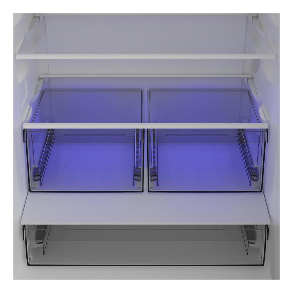 Blomberg NEW 30IN BOTTOM MOUNT REFRIGERATOR SS 69 11  16 IN H WITH ICE MAKER LHD