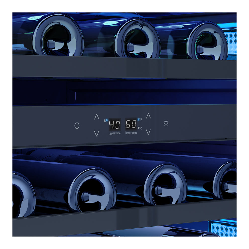 Zephyr Brisas Wine Cooler, 24in UC, SS+Gls, Rvs Dr, 2Z