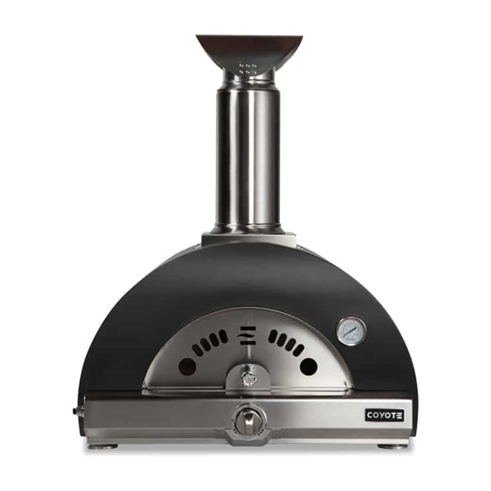 Coyote 30" Hybrid Multi-Fuel Outdoor Pizza Oven Matte Black