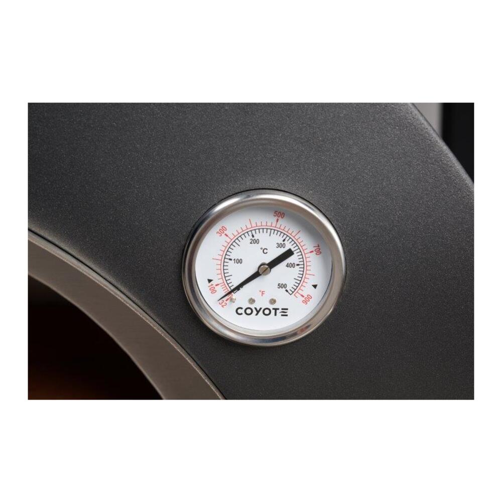 Coyote 30" Hybrid Multi-Fuel Outdoor Pizza Oven Matte Black