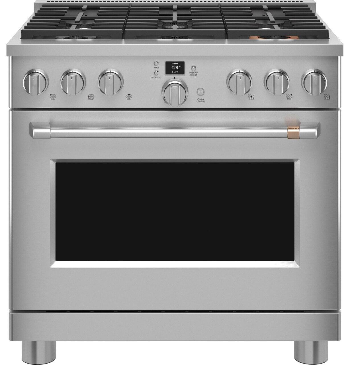 Cafe CAFÉ™ 36" Smart Dual-Fuel Commercial-Style Range with 6 Burners (Natural Gas)