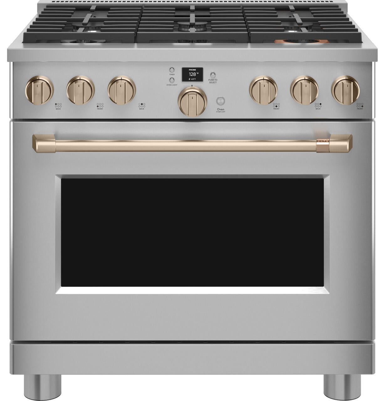 Cafe CAFÉ™ 36" Smart Dual-Fuel Commercial-Style Range with 6 Burners (Natural Gas)