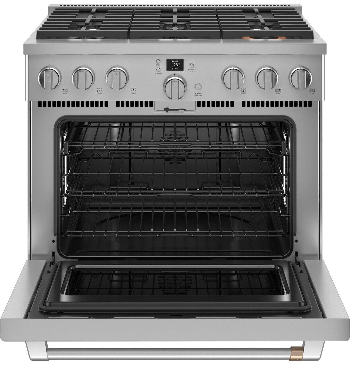 Cafe CAFÉ™ 36" Smart Dual-Fuel Commercial-Style Range with 6 Burners (Natural Gas)