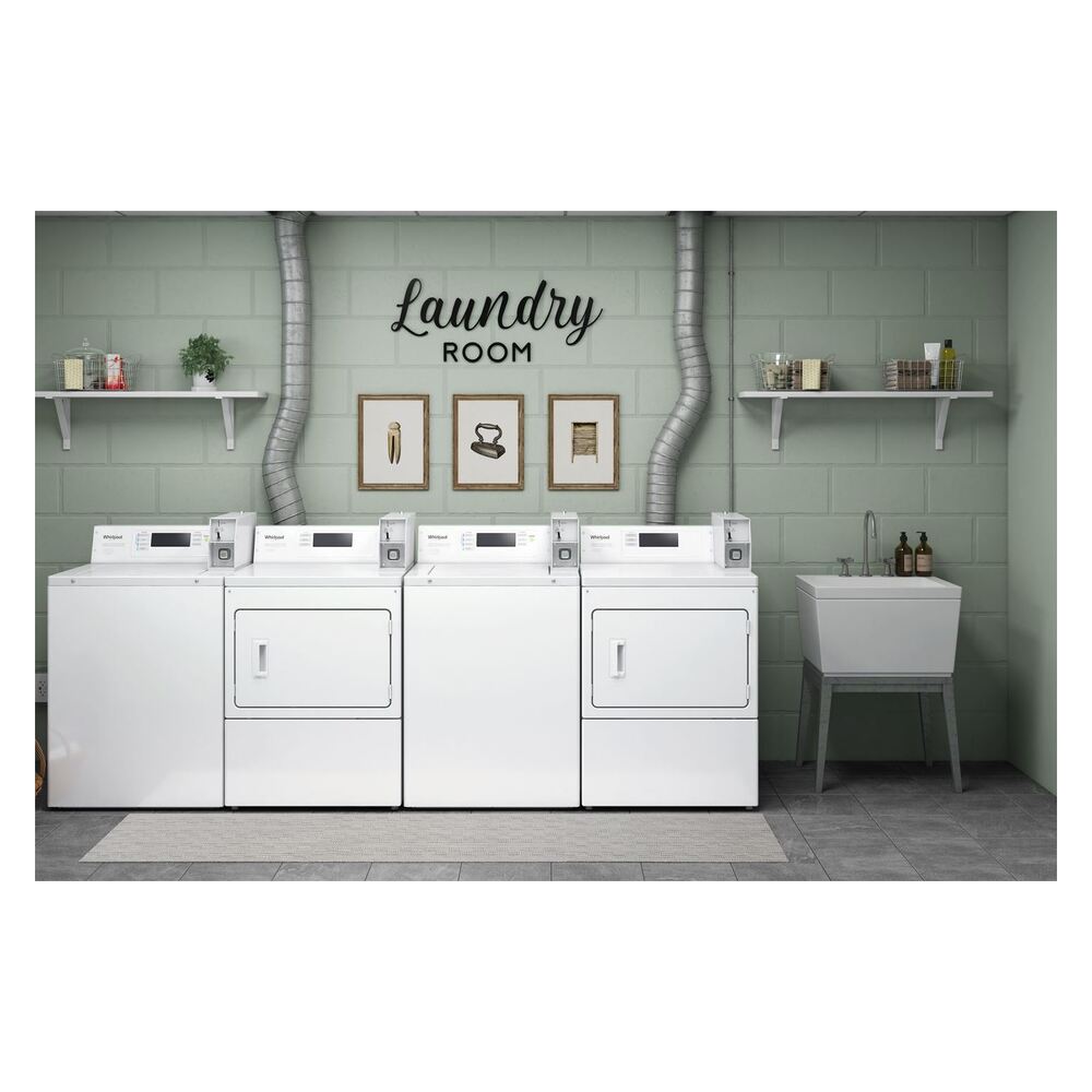 Whirlpool Commercial Commercial Top-Load Washer with Factory-Installed Coin Drop and Coin Box