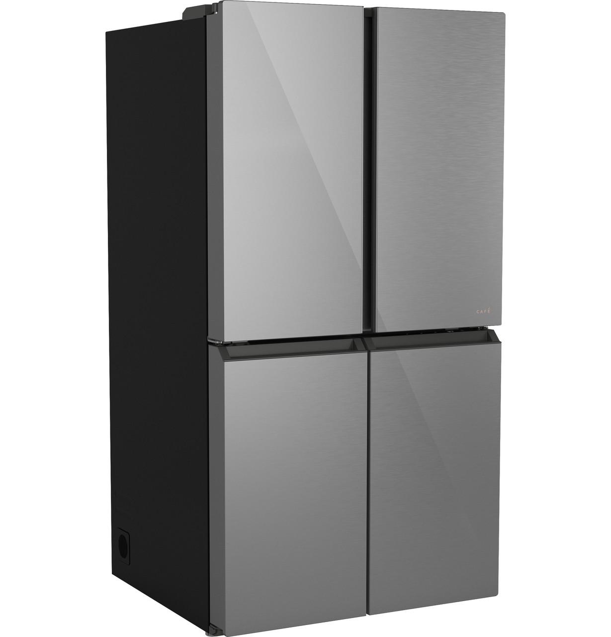 Cafe CAFÉ™ ENERGY STAR® 28.3 Cu. Ft. Smart Quad-Door Refrigerator in Platinum Glass w