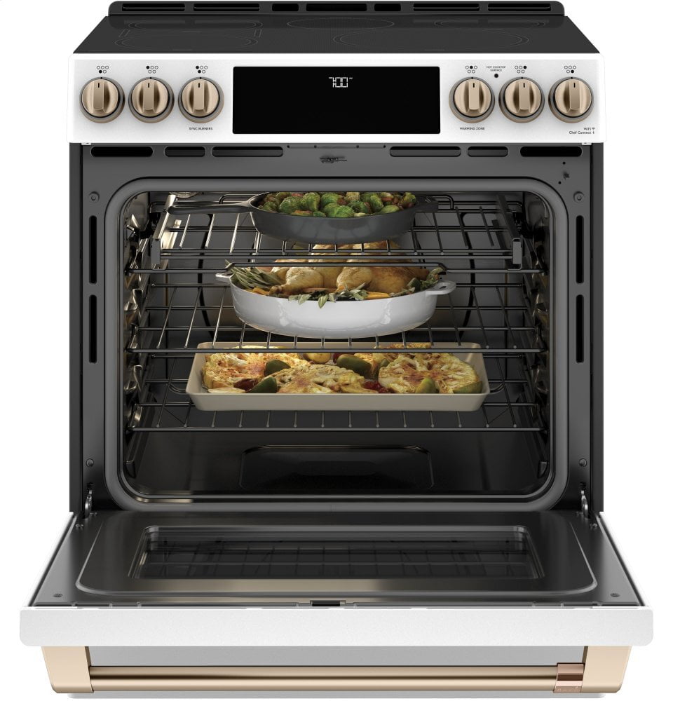 Cafe CAFÉ™ 30" Smart Slide-In, Front-Control, Radiant and Convection Range