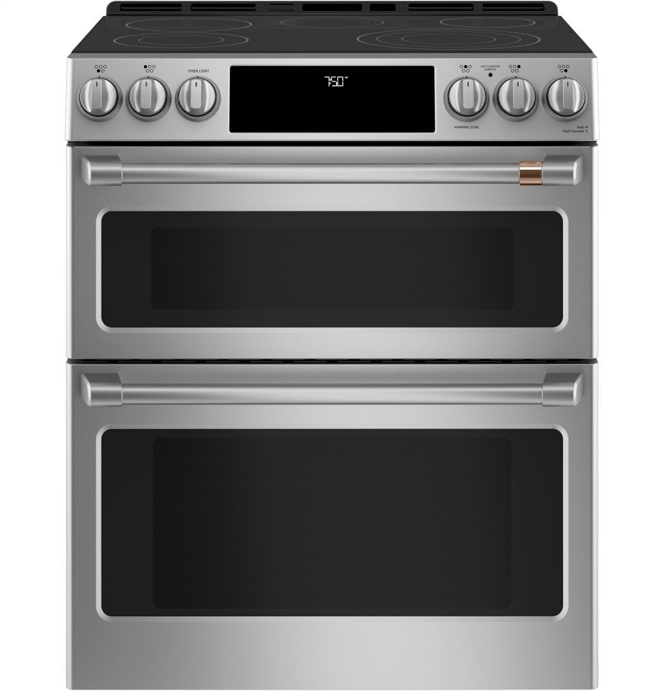 Cafe CAFÉ™ 30" Smart Slide-In, Front-Control, Radiant and Convection Double-Oven Rang