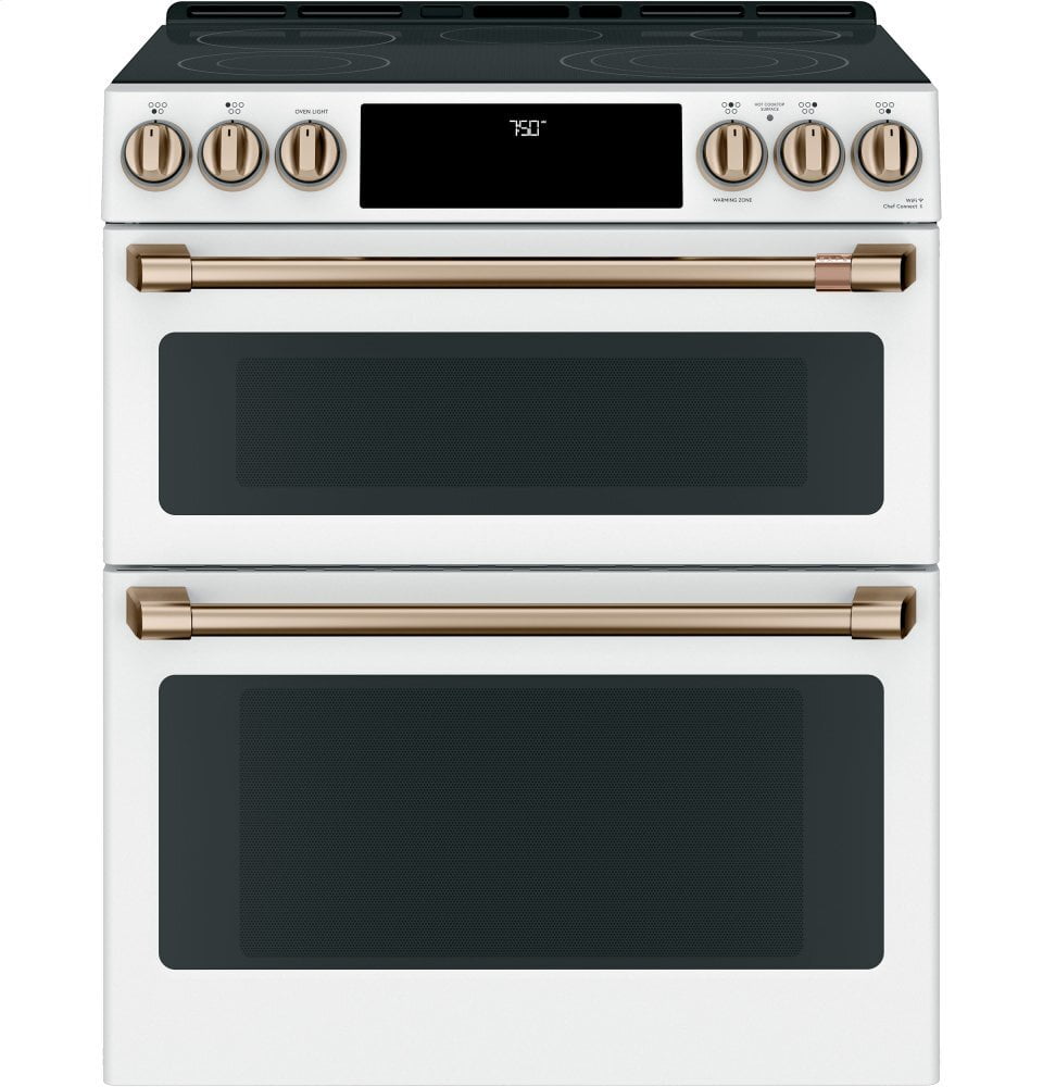 Cafe CAFÉ™ 30" Smart Slide-In, Front-Control, Radiant and Convection Double-Oven Rang