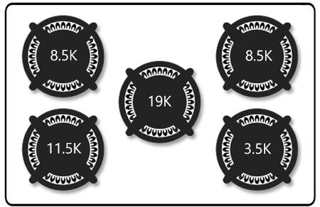 Fisher & Paykel 36" Series 7 5 Burner Gas Cooktop