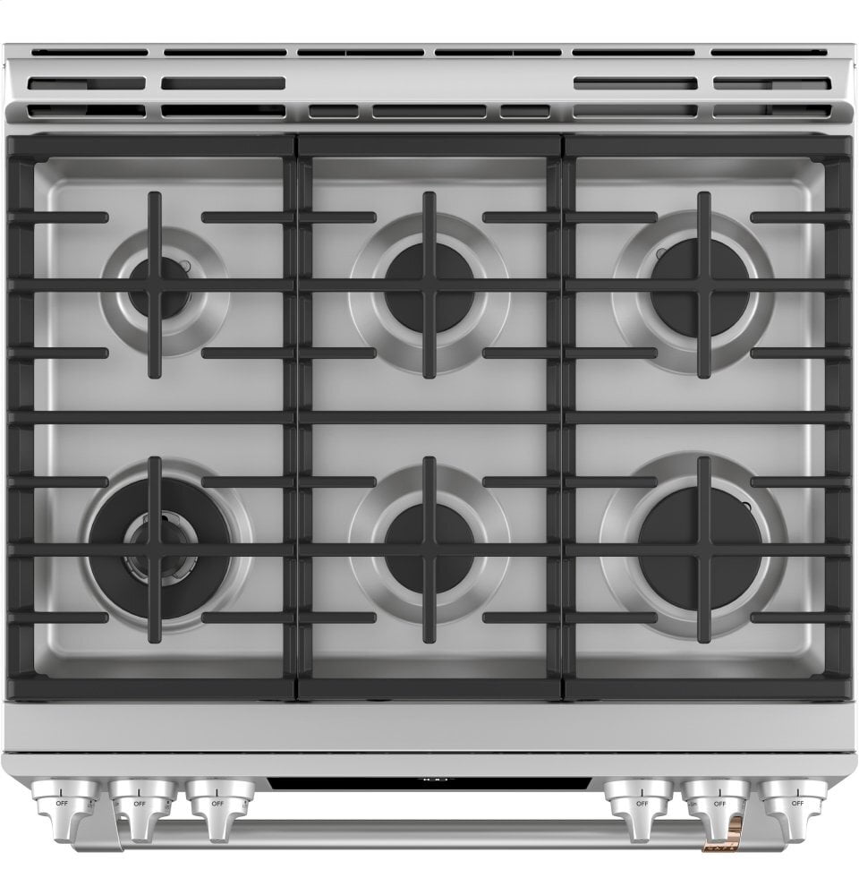 Cafe CAFÉ™ 30" Smart Slide-In, Front-Control, Gas Range with Convection Oven