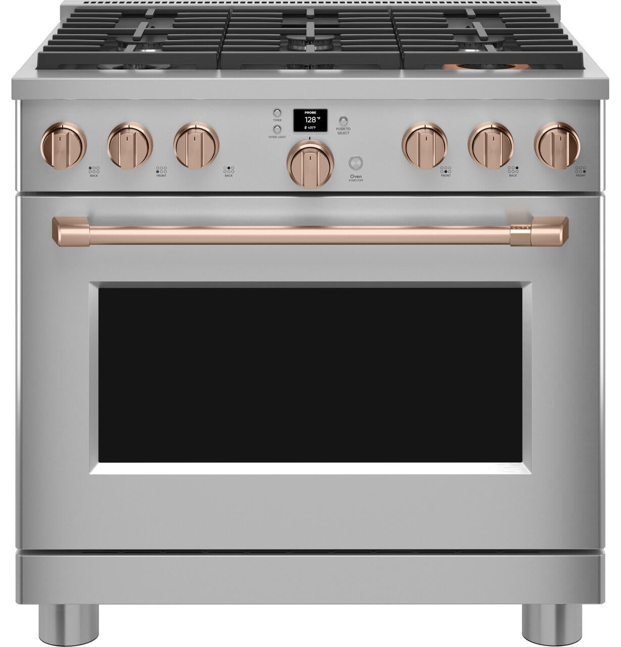 Cafe CAFÉ™ 36" Smart All-Gas Commercial-Style Range with 6 Burners (Natural Gas)