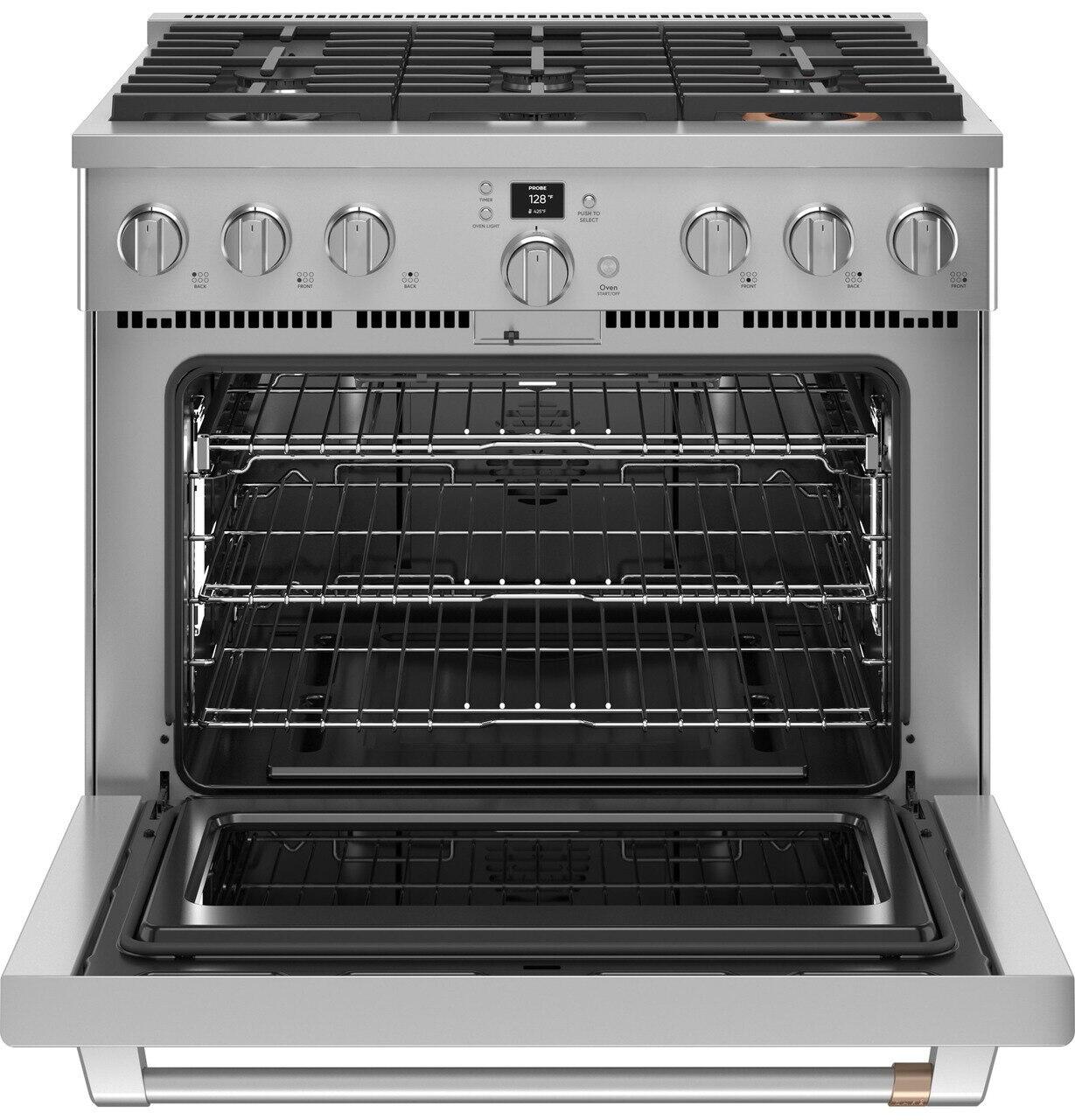 Cafe CAFÉ™ 36" Smart All-Gas Commercial-Style Range with 6 Burners (Natural Gas)