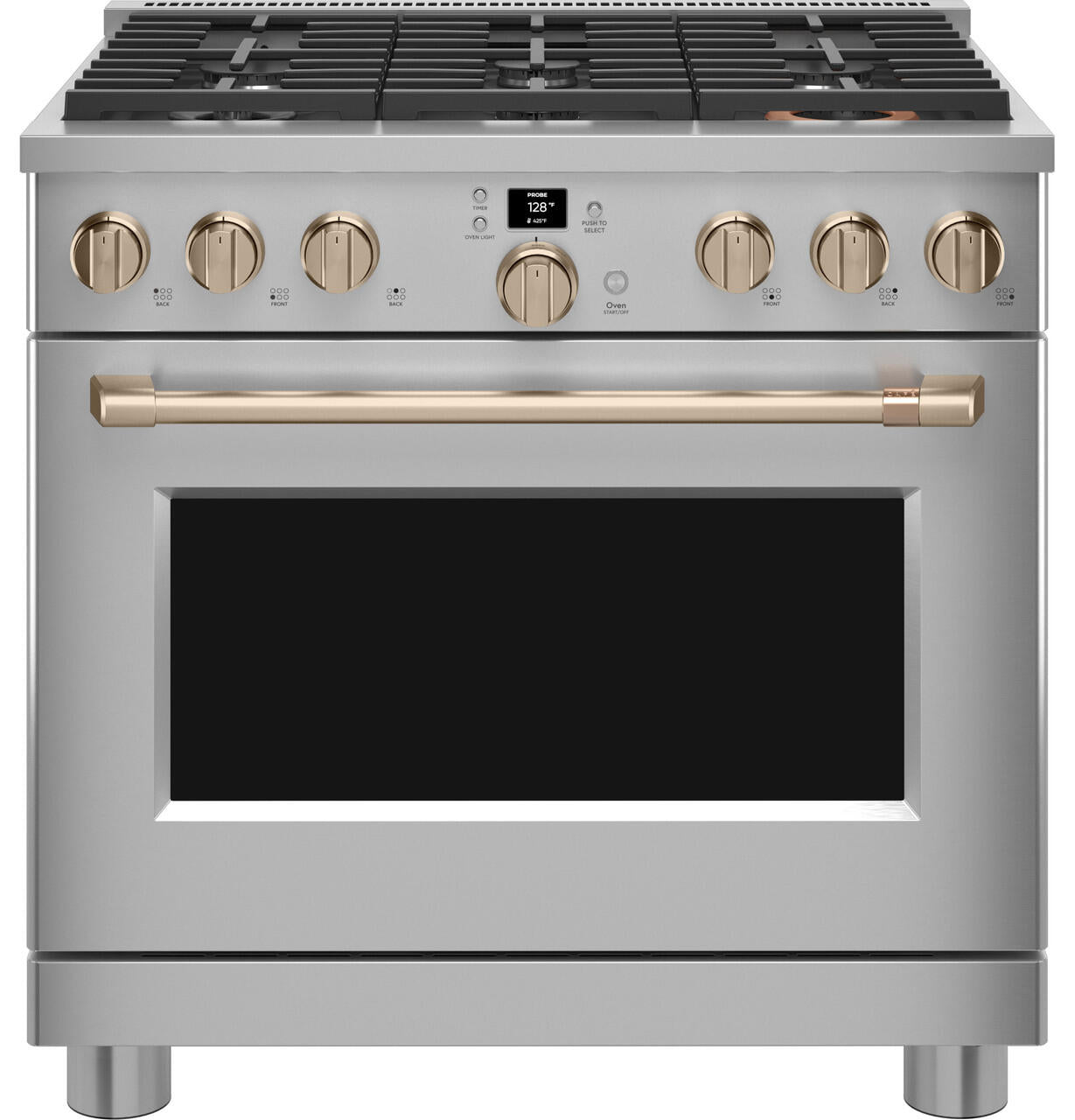 Cafe CAFÉ™ 36" Smart All-Gas Commercial-Style Range with 6 Burners (Natural Gas)