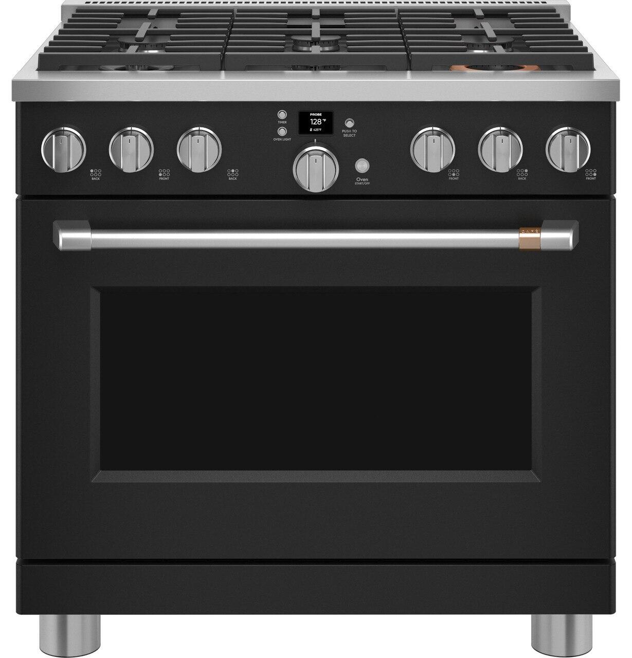 Cafe CAFÉ™ 36" Smart All-Gas Commercial-Style Range with 6 Burners (Natural Gas)