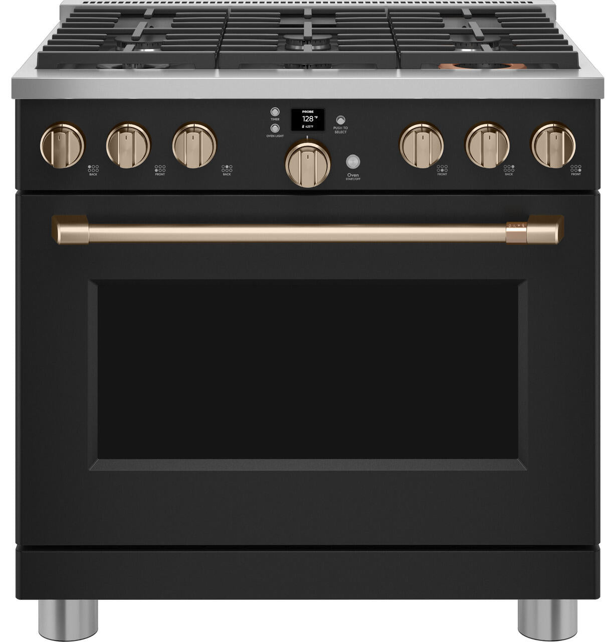 Cafe CAFÉ™ 36" Smart All-Gas Commercial-Style Range with 6 Burners (Natural Gas)