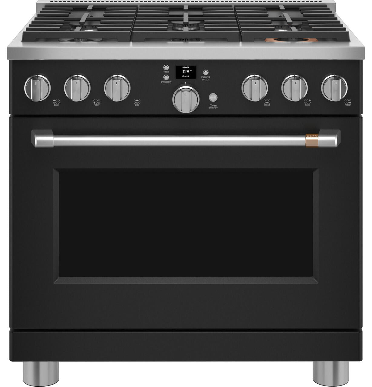 Cafe CAFÉ™ 36" Smart All-Gas Commercial-Style Range with 6 Burners (Natural Gas)