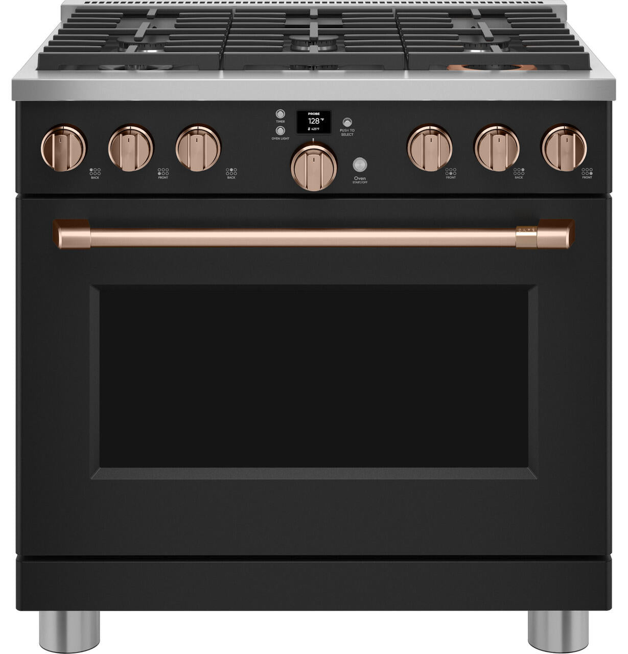 Cafe CAFÉ™ 36" Smart All-Gas Commercial-Style Range with 6 Burners (Natural Gas)