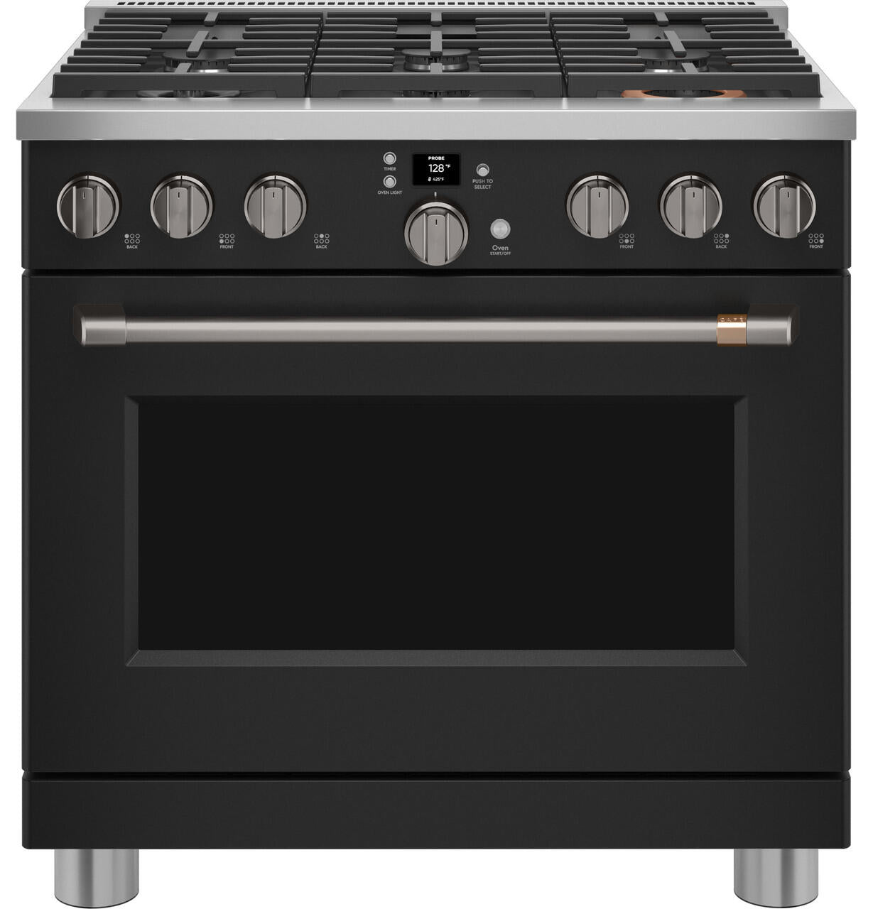 Cafe CAFÉ™ 36" Smart All-Gas Commercial-Style Range with 6 Burners (Natural Gas)