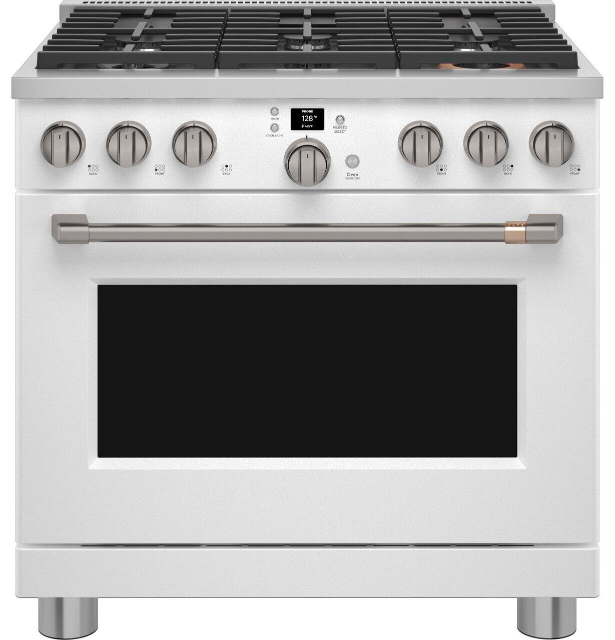 Cafe CAFÉ™ 36" Smart All-Gas Commercial-Style Range with 6 Burners (Natural Gas)