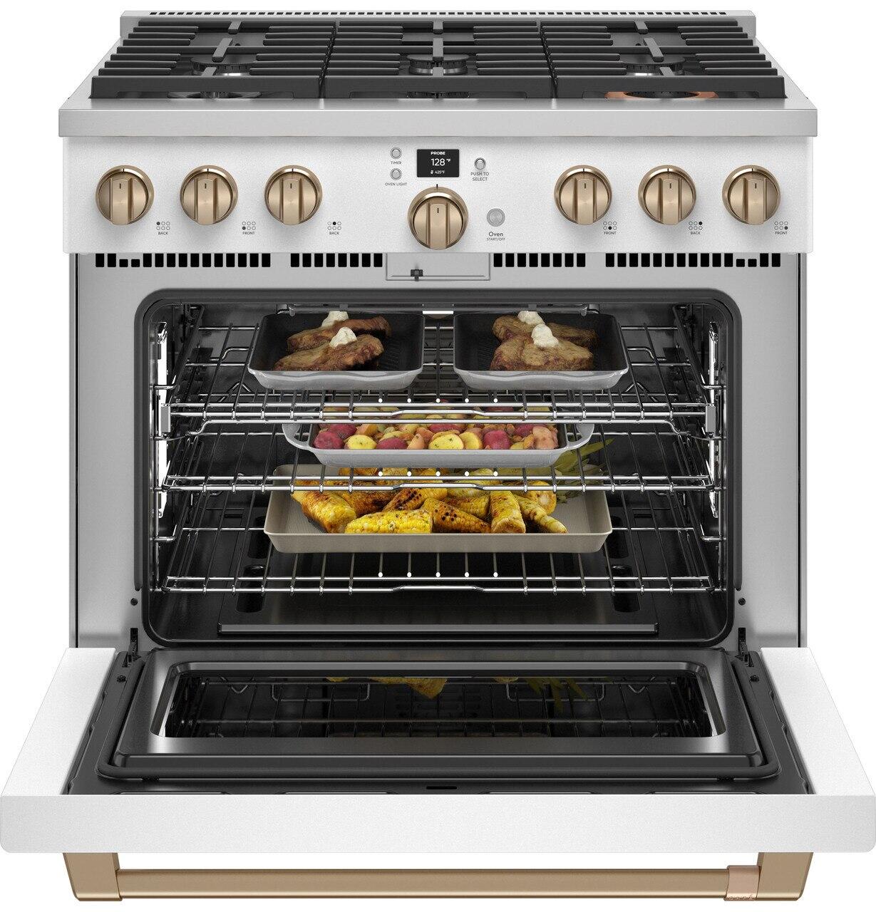 Cafe CAFÉ™ 36" Smart All-Gas Commercial-Style Range with 6 Burners (Natural Gas)