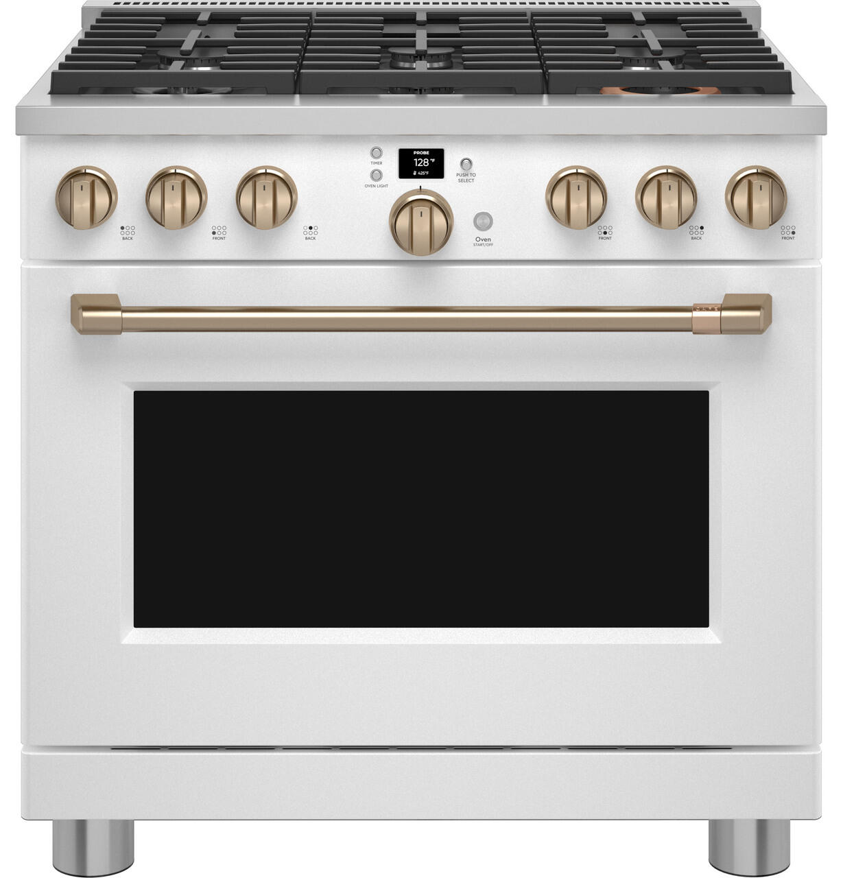Cafe CAFÉ™ 36" Smart All-Gas Commercial-Style Range with 6 Burners (Natural Gas)
