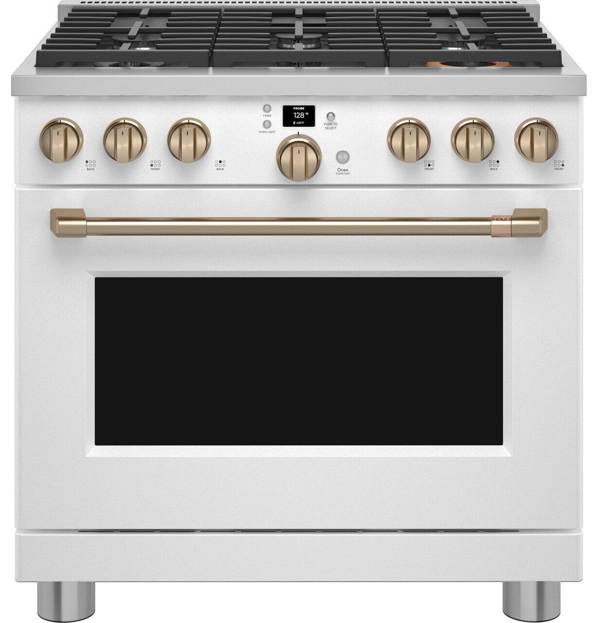 Cafe CAFÉ™ 36" Smart All-Gas Commercial-Style Range with 6 Burners (Natural Gas)