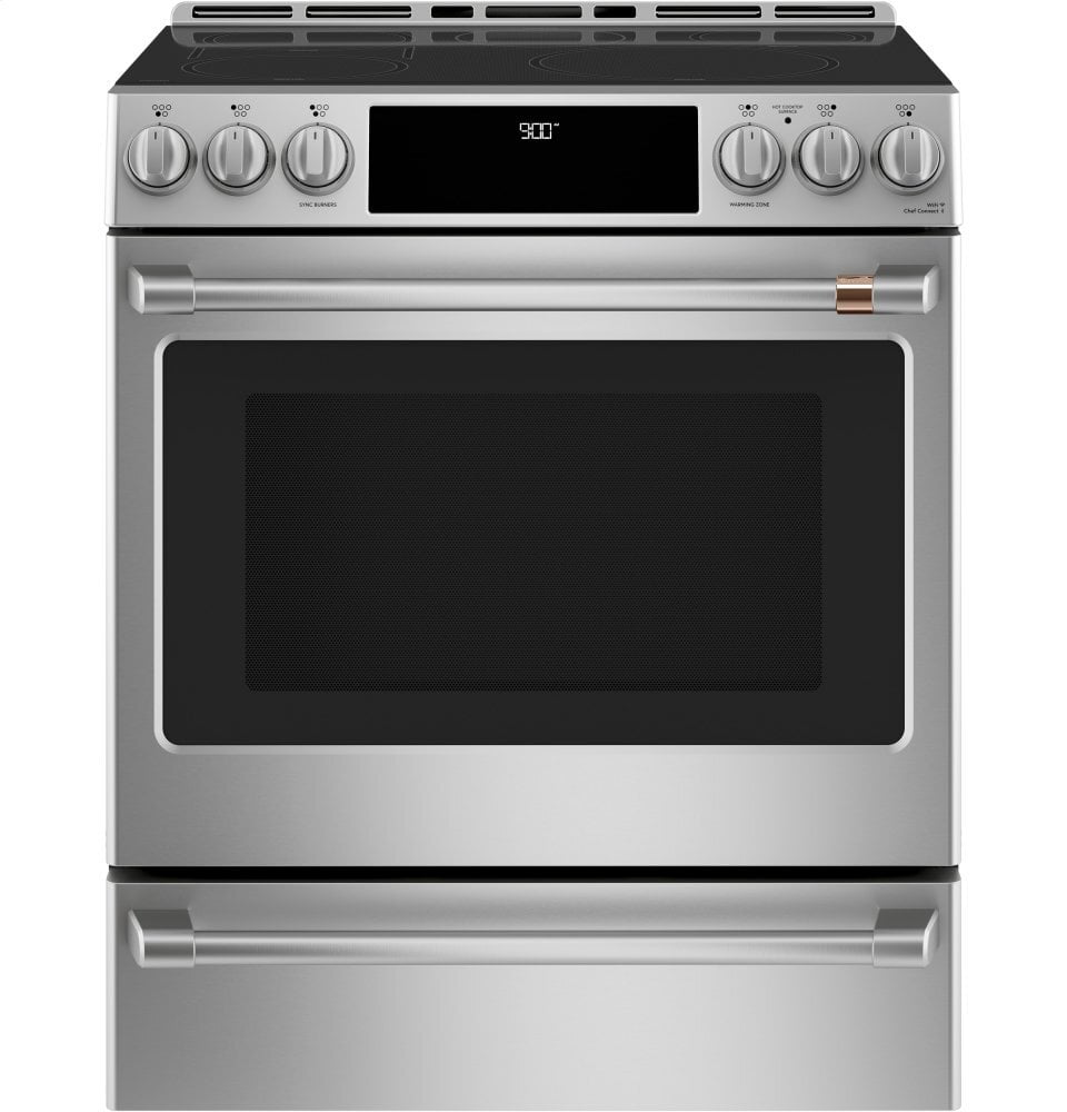 Cafe CAFÉ™ 30" Smart Slide-In, Front-Control, Induction and Convection Range with War