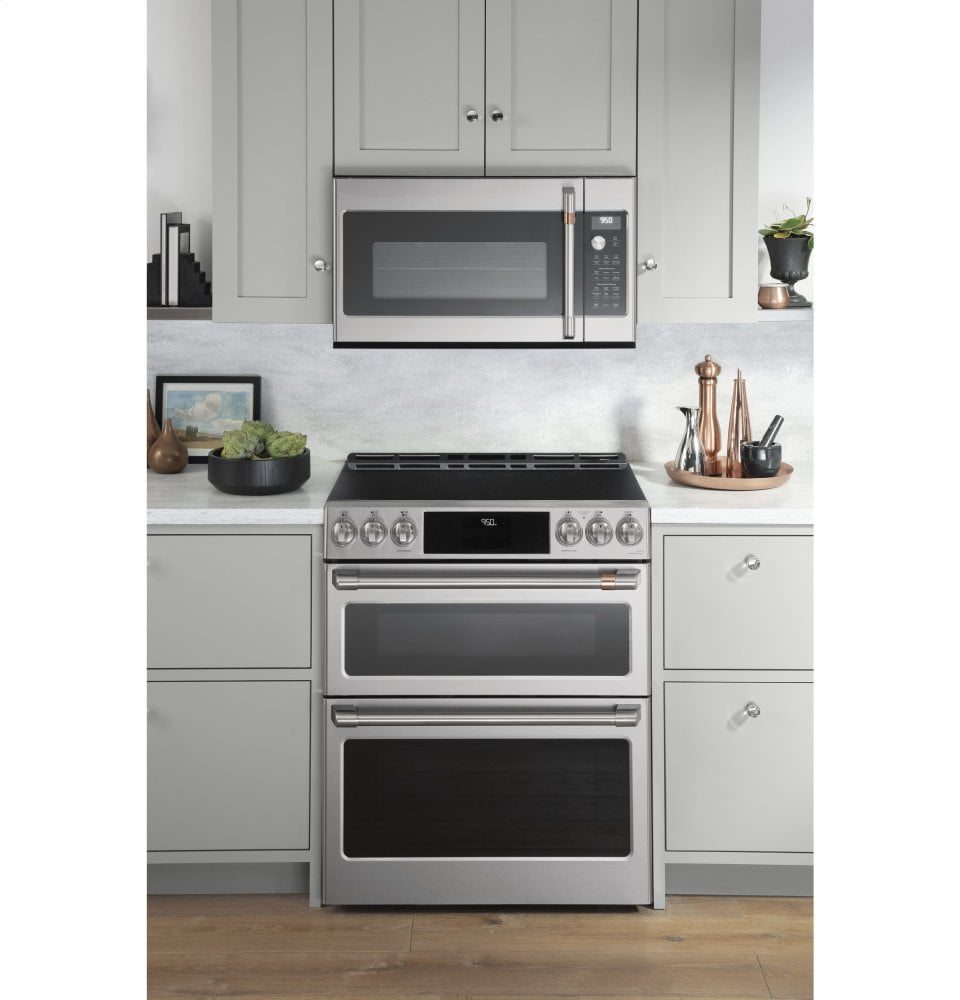 Cafe CAFÉ™ 30" Smart Slide-In, Front-Control, Induction and Convection Double-Oven Ra