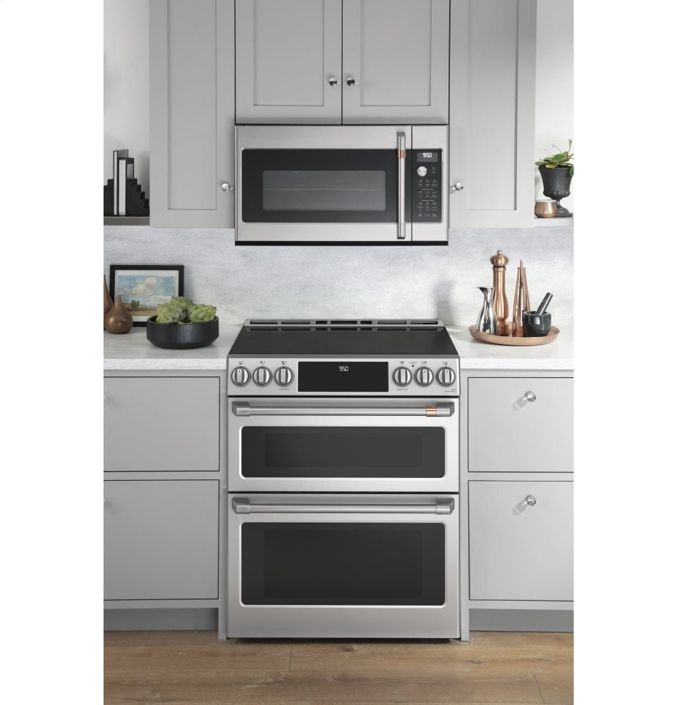 Cafe CAFÉ™ 30" Smart Slide-In, Front-Control, Induction and Convection Double-Oven Ra