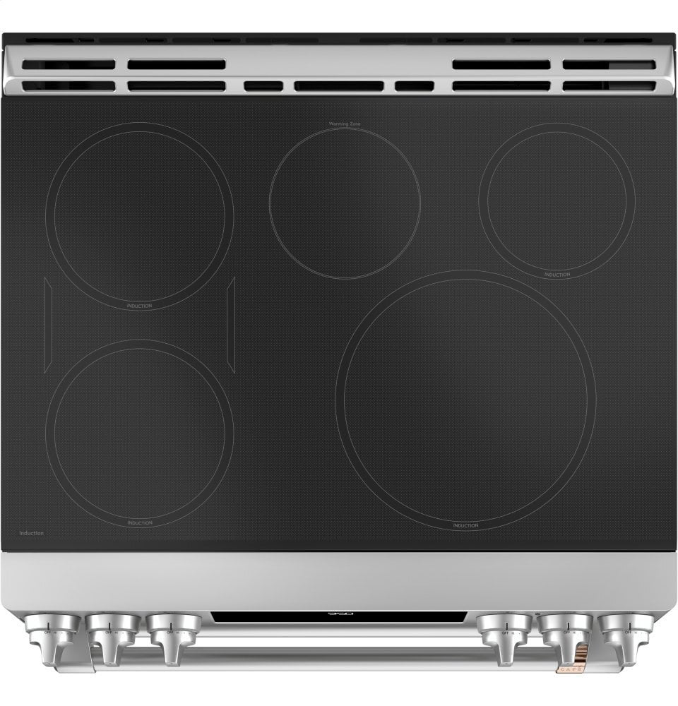 Cafe CAFÉ™ 30" Smart Slide-In, Front-Control, Induction and Convection Double-Oven Ra