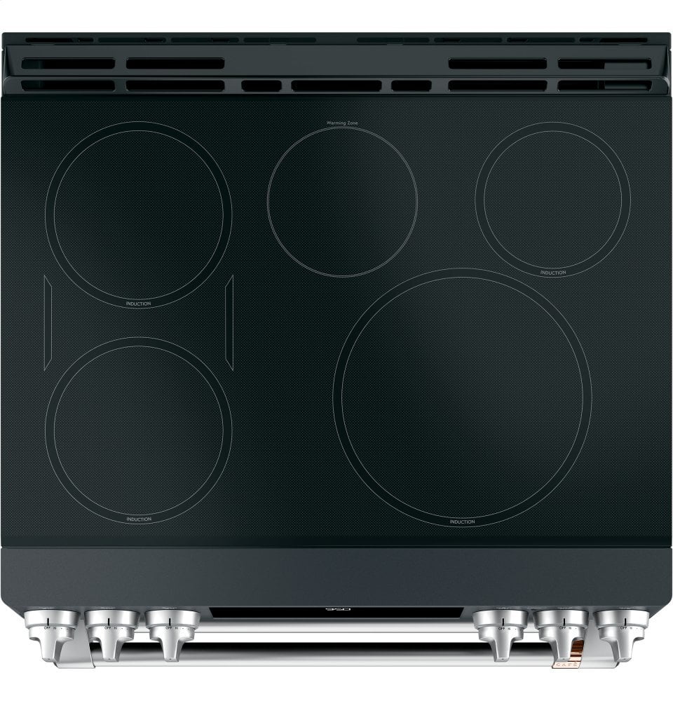Cafe CAFÉ™ 30" Smart Slide-In, Front-Control, Induction and Convection Double-Oven Ra
