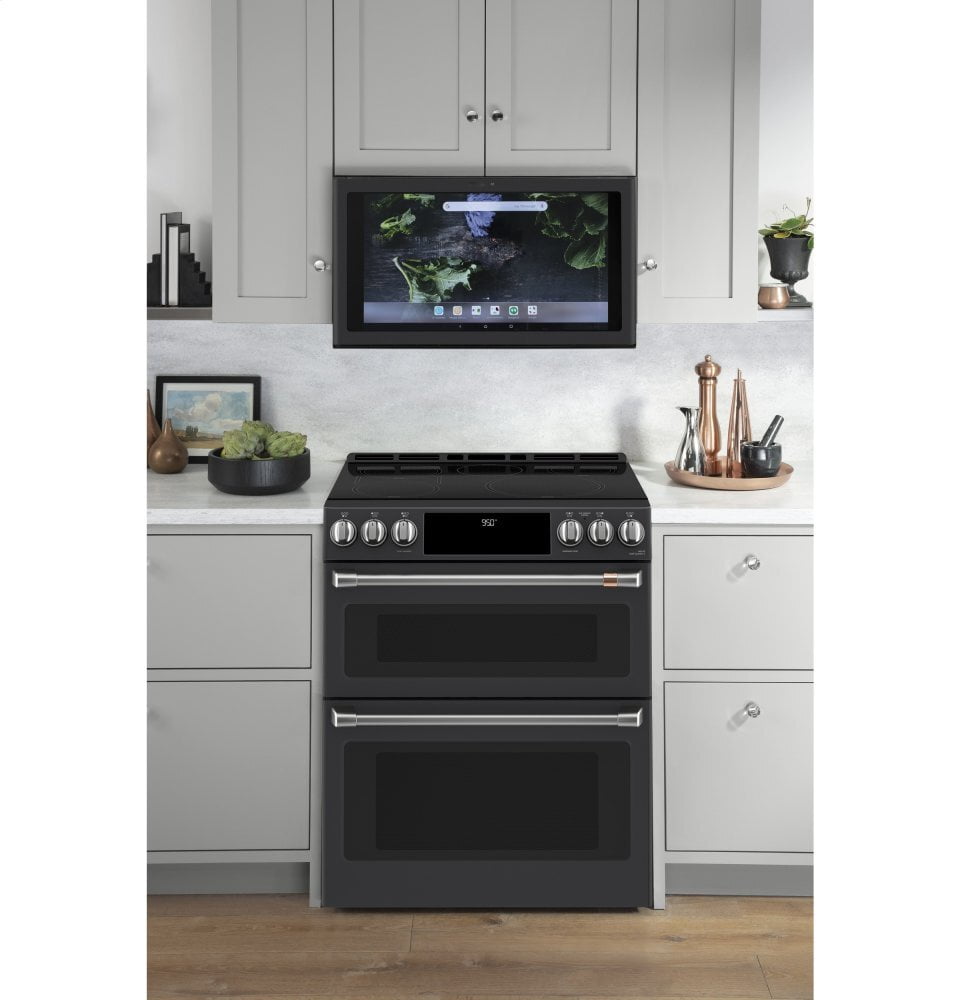 Cafe CAFÉ™ 30" Smart Slide-In, Front-Control, Induction and Convection Double-Oven Ra