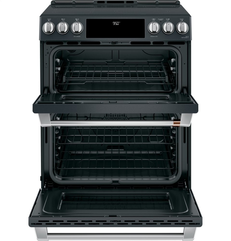Cafe CAFÉ™ 30" Smart Slide-In, Front-Control, Induction and Convection Double-Oven Ra