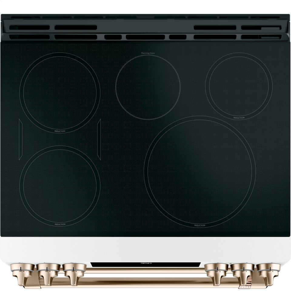 Cafe CAFÉ™ 30" Smart Slide-In, Front-Control, Induction and Convection Double-Oven Ra