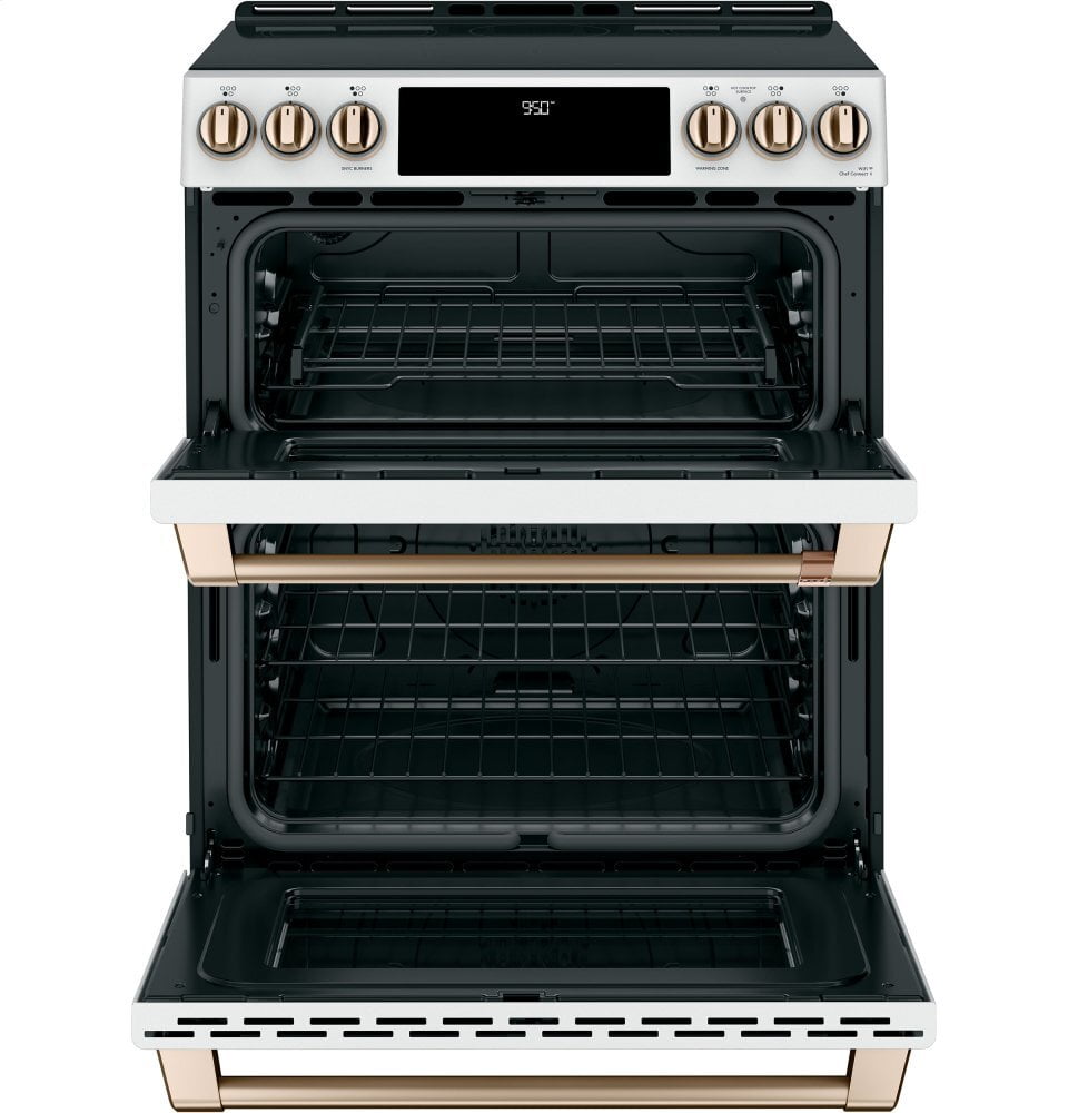 Cafe CAFÉ™ 30" Smart Slide-In, Front-Control, Induction and Convection Double-Oven Ra