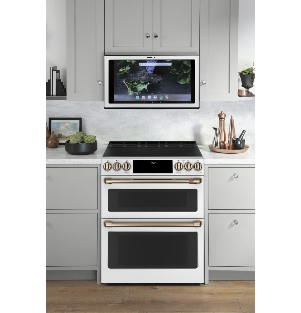 Cafe CAFÉ™ 30" Smart Slide-In, Front-Control, Induction and Convection Double-Oven Ra
