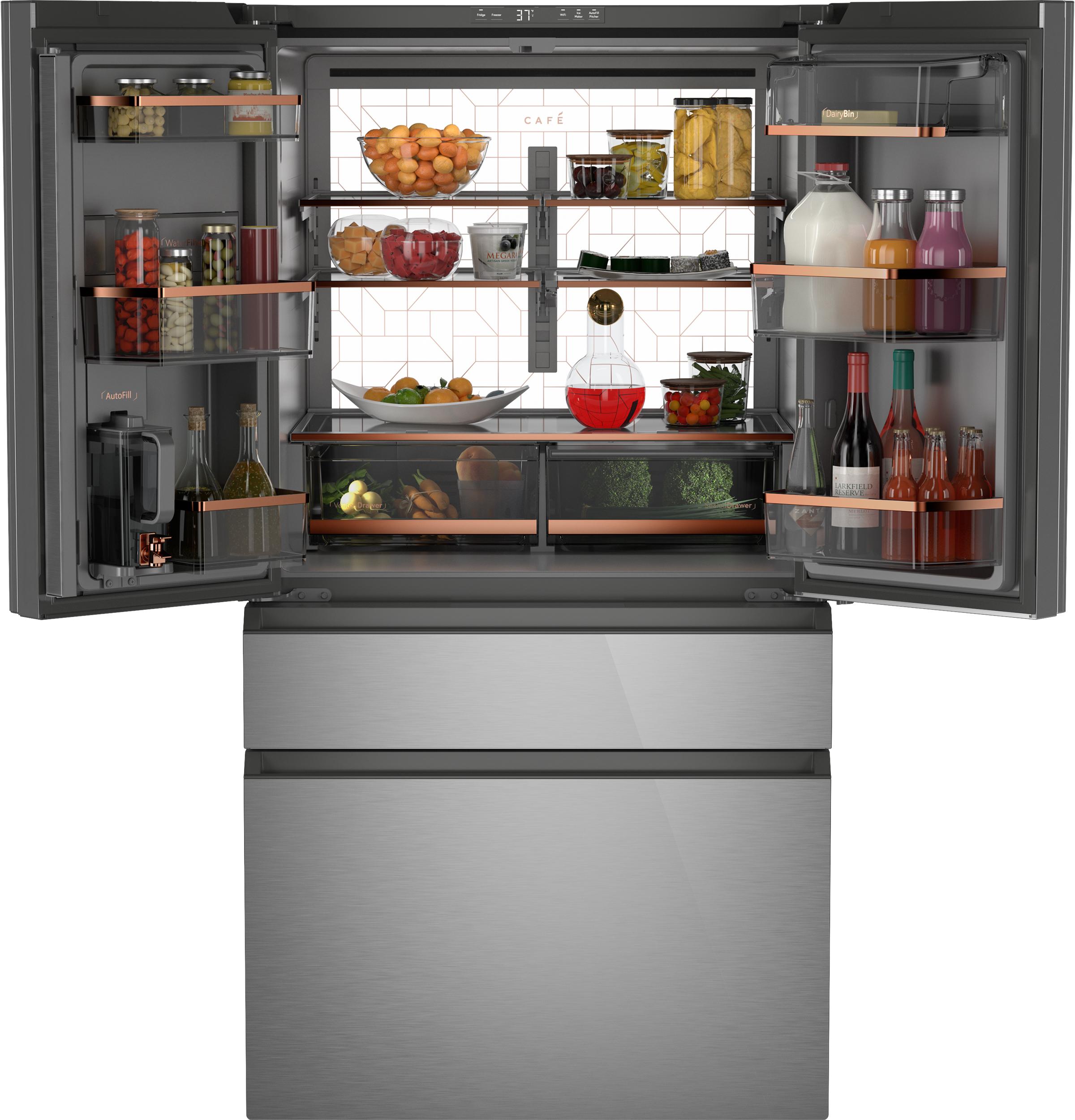 Cafe CAFÉ™ ENERGY STAR® 23.2 Cu. Ft. Smart Counter-Depth 4-Door French-Door Refrigera